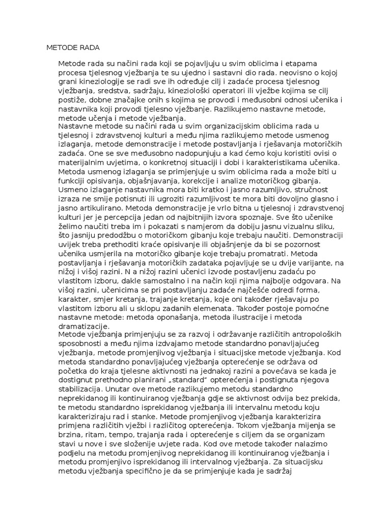 Metode Rada Esej TZK | PDF