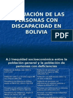 Situacion de Las Personas Con Discapacidad en Bolivia Javier Mendoza