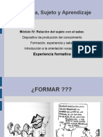 Presentación Experiencia y Formación 1