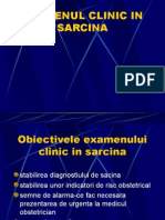 Examenul Clinic in Sarcina