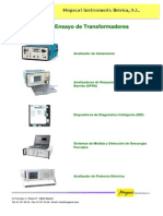 Catalogo de Ensayo de Transformadores PDF