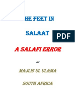 The Feet in Salah a Salafi Error
