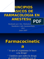 Farmacologia Principios Basicos en Anestesia