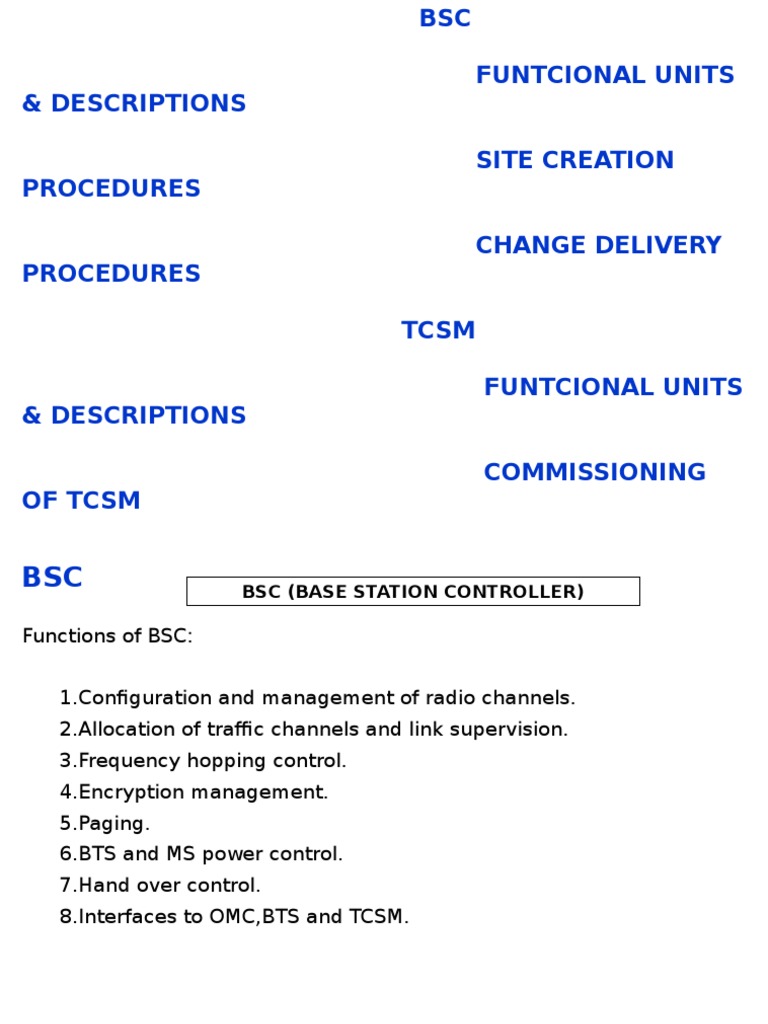 BSC | PDF | Network Switch | Computer Network