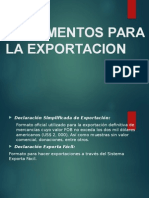 Documentos para La Exportacion