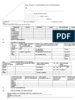 Ficha Personal Social y Económico Del Estudiante