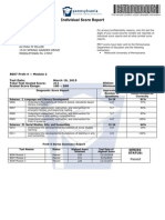 Pect Score Report