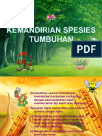 KEMANDIRIAN-SPESIES Tumbuhan