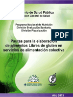 Pautas Elaboracion Alimentos Libre Gluten