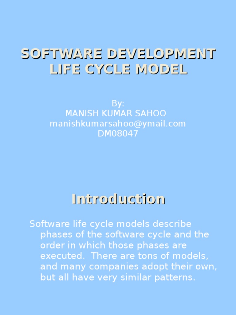 Software Development Life Cycle Models | PDF | Software Development ...