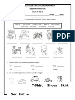 Taller de Inglés 5º (Daily Routine, Opposite and Clothes - 1er Periodo)