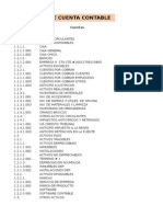 Ejemplo de Catalogo de Cuentas en numérico decimal