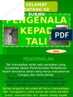 Pengenalan Pada Tali Dan Simpulan