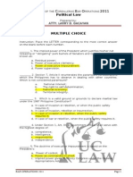 Political Law Green Notes MCQ - Atty. Gacayan PDF