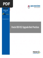 Best Practices For Oracle EBS R12 Upgrade