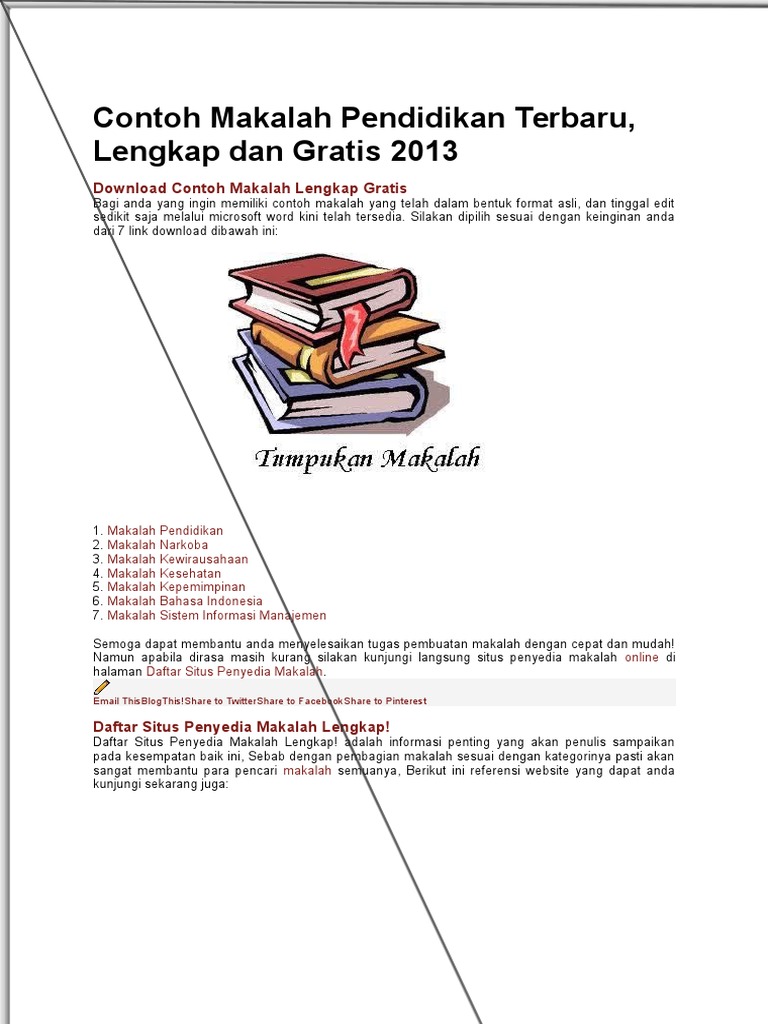 Makalah Pendidikan Terbaru