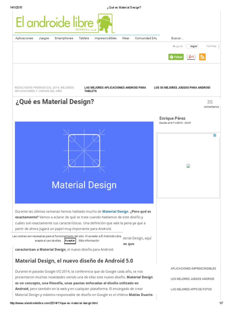 Qué es Material Design en Android | PDF | Android (sistema operativo ...