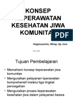 Konsep Keperawatan Kesehatan Jiwa Komunitas