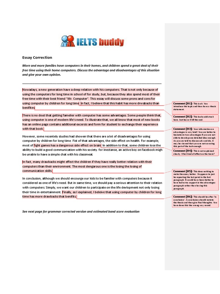 Criteria for short essay image