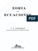 Teoria de Ecuaciones (Uspensky) 