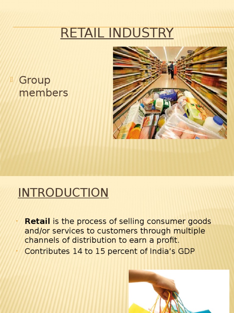 presentation on retail industry