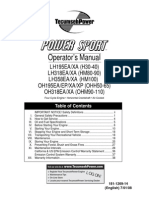 Techumseh Owners Manual