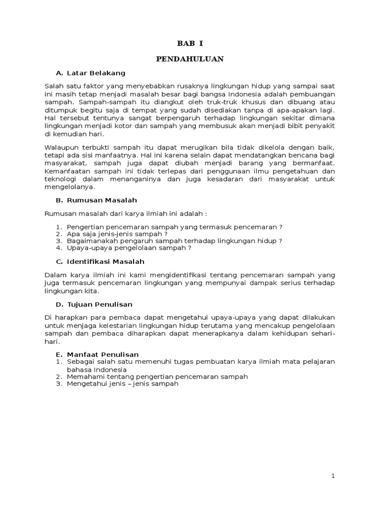 Makalah Sampah