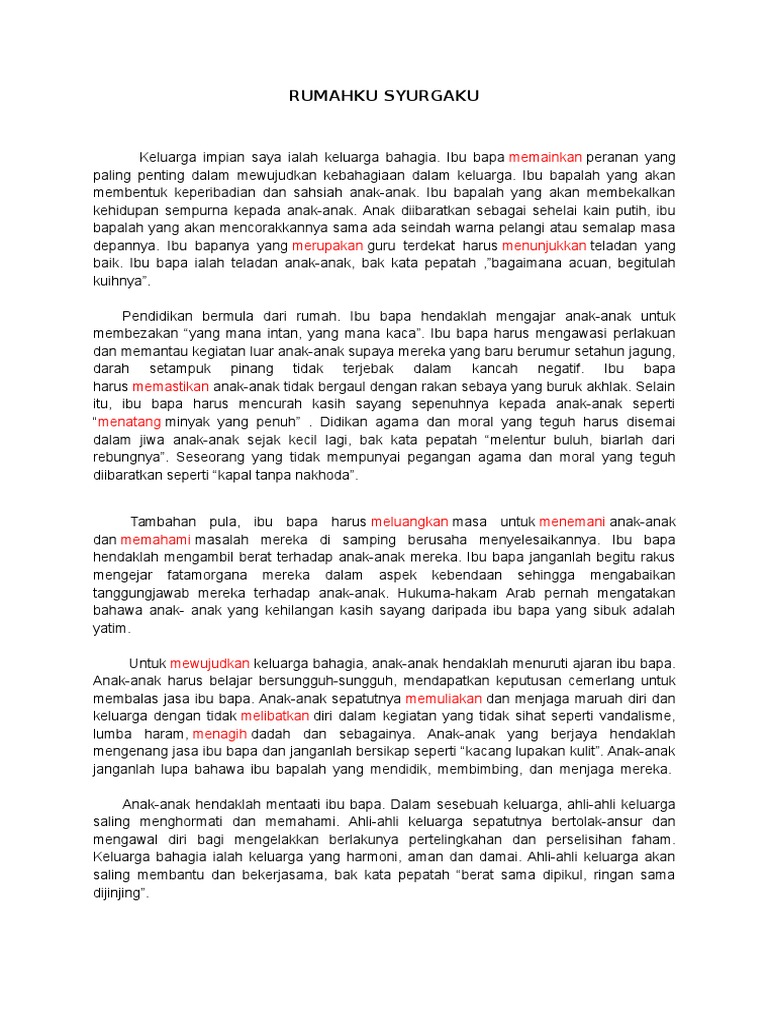 Pidato Bahasa Arab Tentang Menghormati Orang Tua Mudah