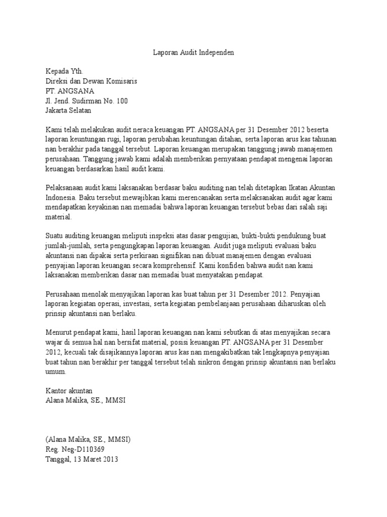 Laporan Audit Internal