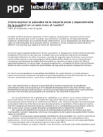 La Pasividad de La Juventud