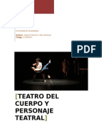 Teatro Del Cuerpo y Personaje Teatral