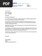 Termination Letter