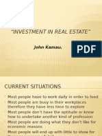 Investmensts in Real Estate