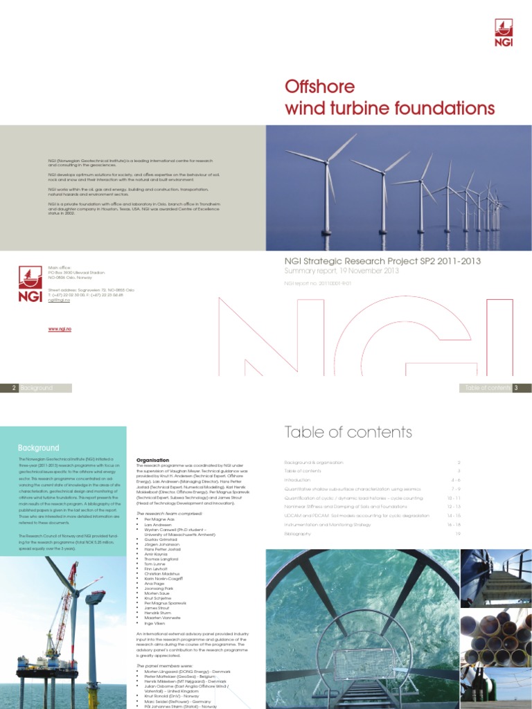 Offshore Wind Turbine Foundations Research | PDF | Deep Foundation ...