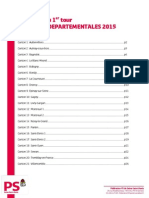 Résultats 1er Tour Canton Par Canton départementales SSD