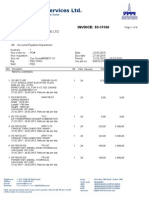 Odfjell Well Services LTD.: INVOICE: 83-11166