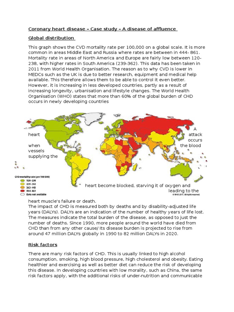 Coronary Heart Disease Geography Coronary Artery Disease