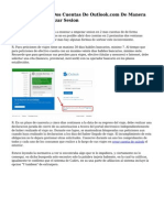 Iniciar Sesion en Dos Cuentas de Outlook - Com de Manera Simultanea Comenzar Sesion