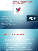 Summer Traning Presentation On R.K Marble PVT LTD