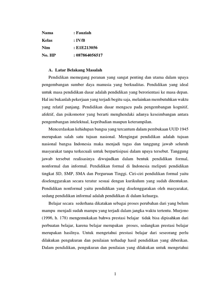 Latar Belakang Proposal Penelitian  PDF