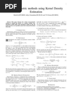 Non-Parametric Methods Using Kernel Density Estimation