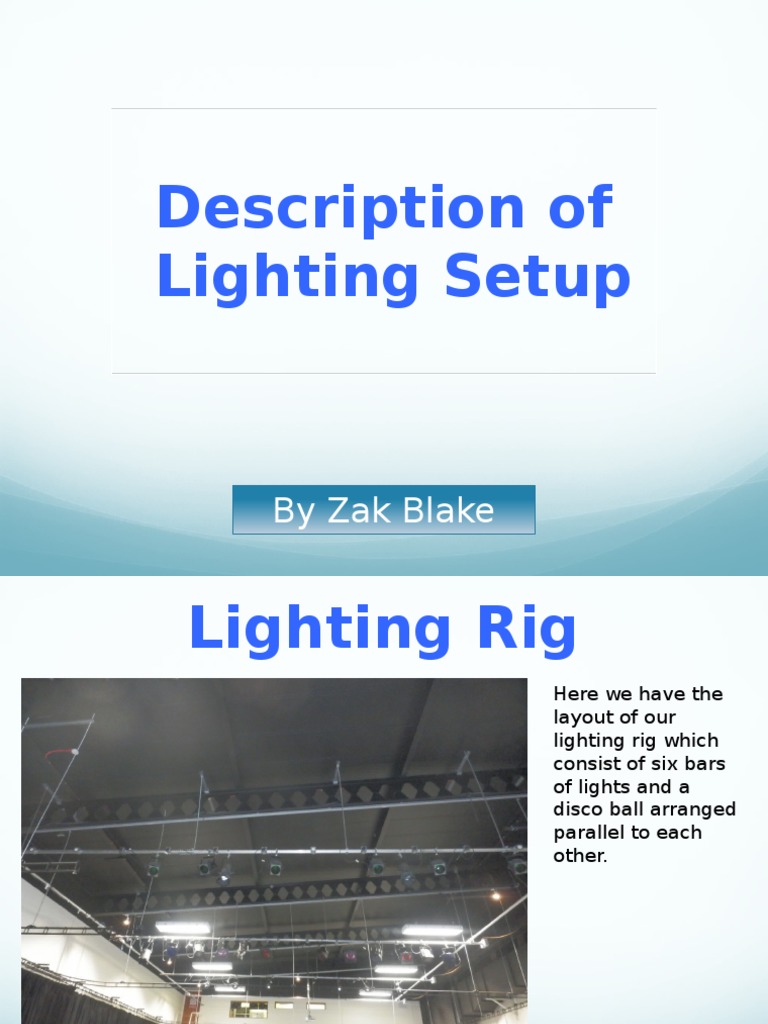 Comprehensive Lighting Setup Guide | PDF | Light | Lighting