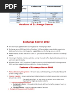 Microsoft Exchange Server 2003 and 2010