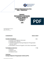 Manual Pentadbiran Instrumen Saringan Membaca Tahun 3 PDF