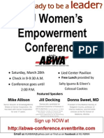KU's Women's Empowerment Conference, March. 28th, 2015