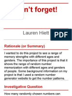 Lauren Hiett's Science Fair Presentation