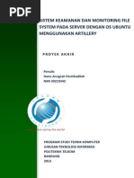 Download SISTEM KEAMANAN DAN MONITORING FILE SYSTEM PADA SERVER DENGAN OS UBUNTU MENGGUNAKAN ARTILLERY by Danu Anugrah Pernikadilah SN259795101 doc pdf