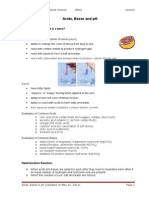 Acids, Bases and PH