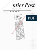 Operation Cleanup Against MQM 1992 - 5
