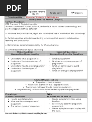 copy of ubd lesson plan plagiarism 
